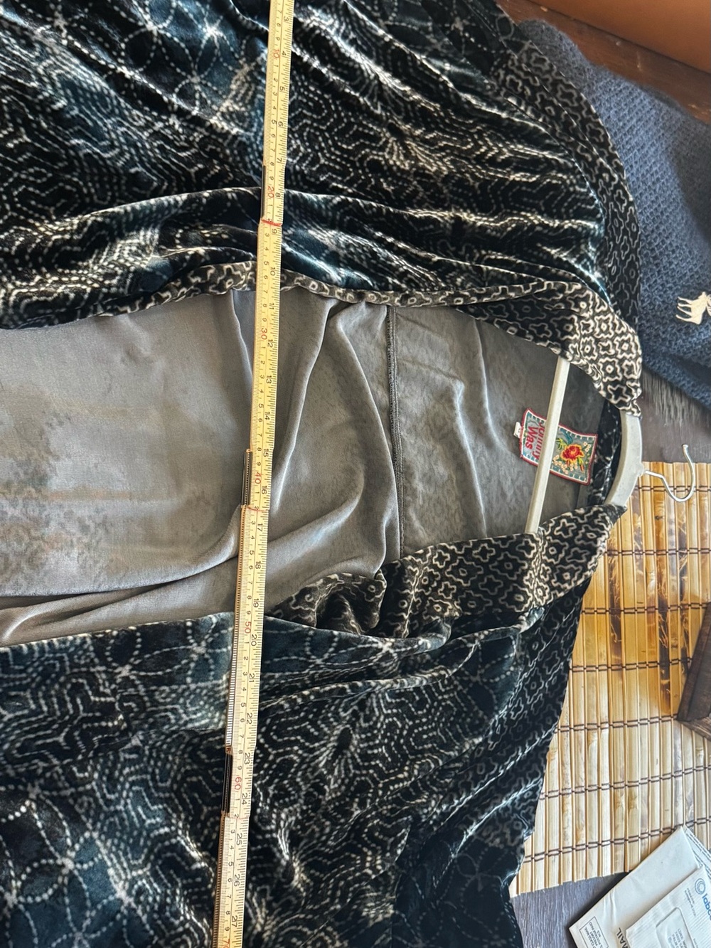 Johnny Was BOHO-LUXE Kimono XL and Silver Velvet Open Front Draped Cardigan - Picture 10 of 10